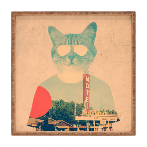 Ali Gulec Cool Cat Square Tray