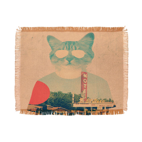 Ali Gulec Cool Cat Throw Blanket