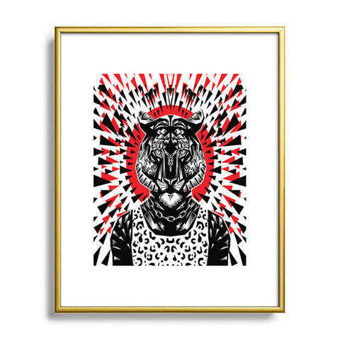 Ali Gulec Cool Tiger Metal Framed Art Print