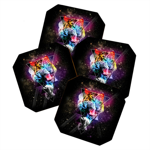 Ali Gulec Cosmic Tiger Coaster Set