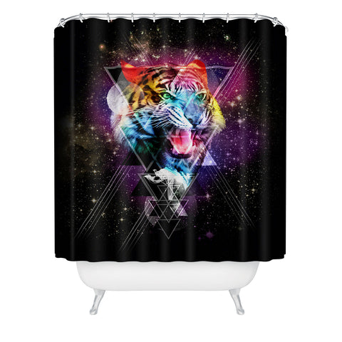 Ali Gulec Cosmic Tiger Shower Curtain
