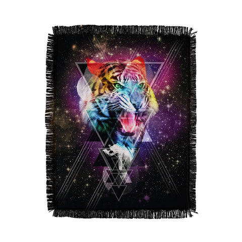 Ali Gulec Cosmic Tiger Throw Blanket