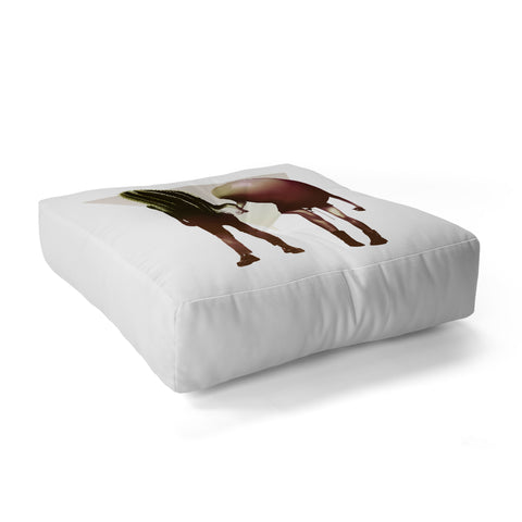 Ali Gulec Couple Hori Floor Pillow Square