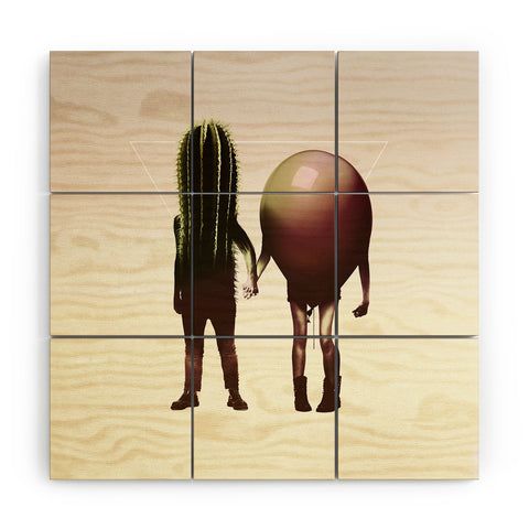Ali Gulec Couple Hori Wood Wall Mural
