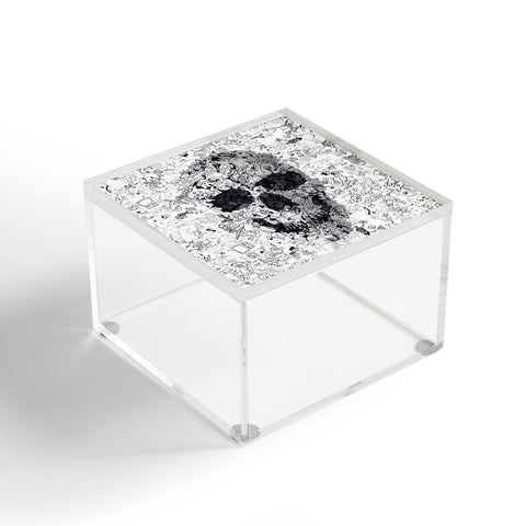 Ali Gulec Doodle Skull BW Acrylic Box