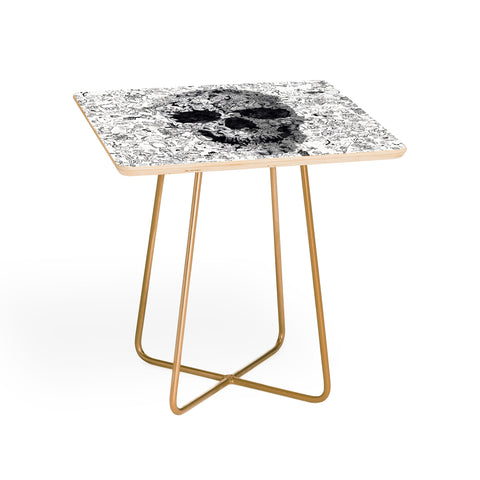 Ali Gulec Doodle Skull BW Side Table