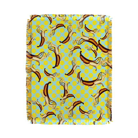 Ali Gulec El Banana Throw Blanket