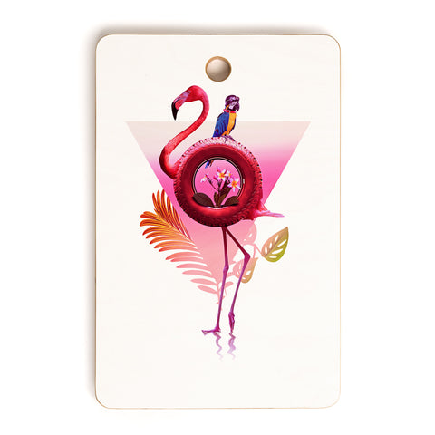 Ali Gulec Flamingo Pals Cutting Board Rectangle