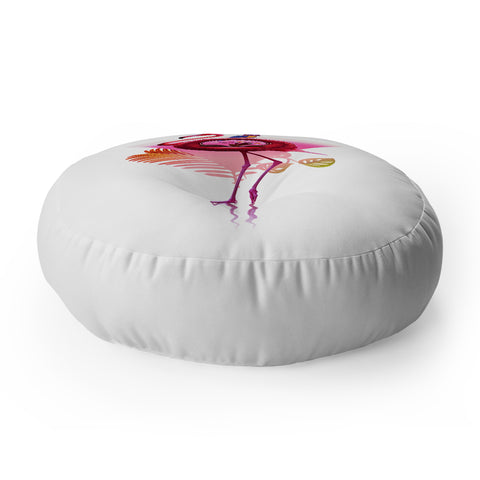 Ali Gulec Flamingo Pals Floor Pillow Round