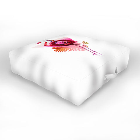 Ali Gulec Flamingo Pals Outdoor Floor Cushion