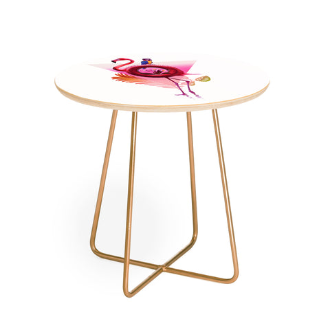 Ali Gulec Flamingo Pals Round Side Table