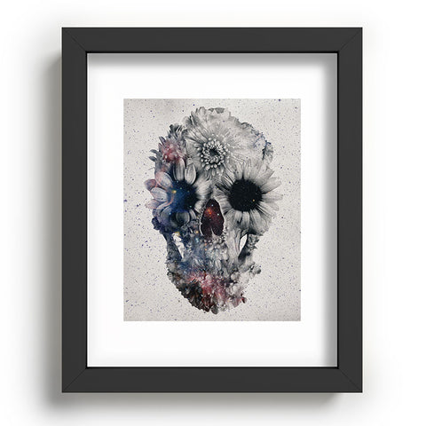 Ali Gulec Floral Skull 2 Recessed Framing Rectangle