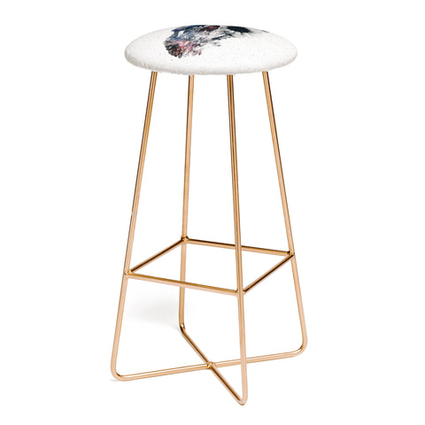 Ali Gulec Floral Skull 2 Bar Stool