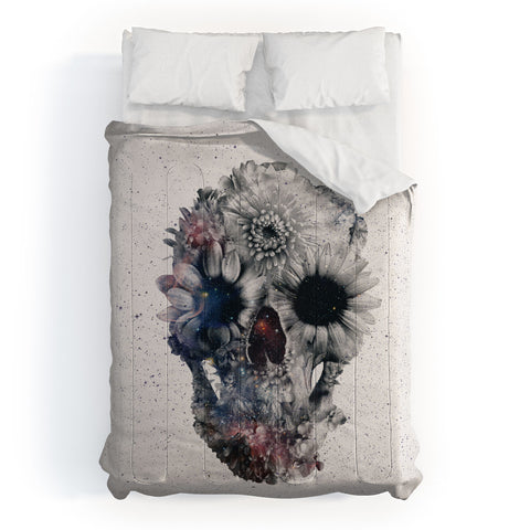 Ali Gulec Floral Skull 2 Comforter