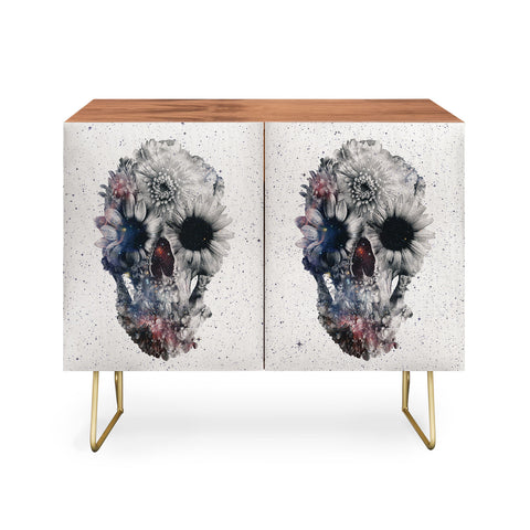 Ali Gulec Floral Skull 2 Credenza