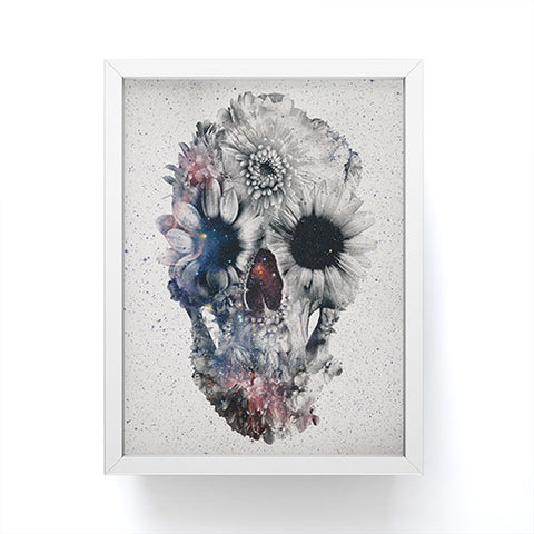 Ali Gulec Floral Skull 2 Framed Mini Art Print