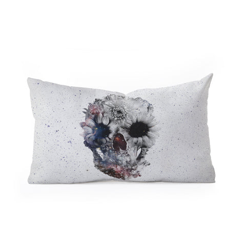 Ali Gulec Floral Skull 2 Oblong Throw Pillow