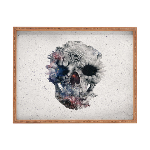 Ali Gulec Floral Skull 2 Rectangular Tray