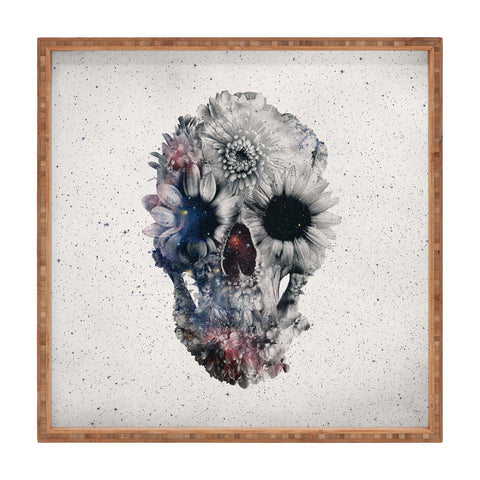 Ali Gulec Floral Skull 2 Square Tray