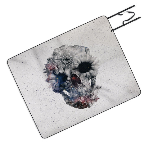 Ali Gulec Floral Skull 2 Picnic Blanket