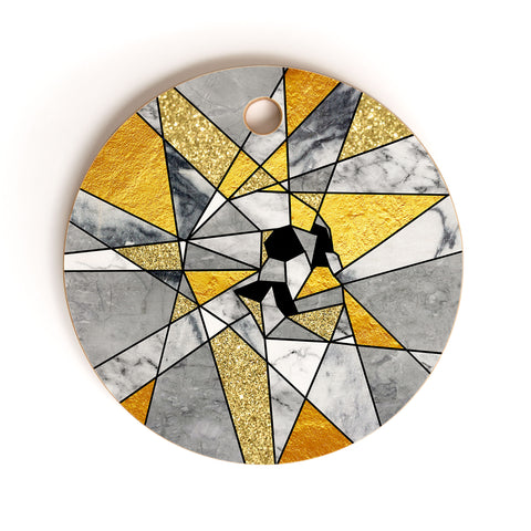 Ali Gulec Fragment Skull Cutting Board Round