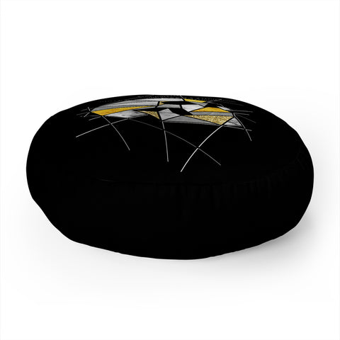 Ali Gulec Fragment Skull Floor Pillow Round