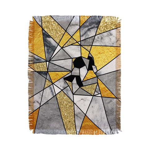 Ali Gulec Fragment Skull Throw Blanket
