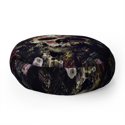 Ali Gulec Garden Skull Floor Pillow Round