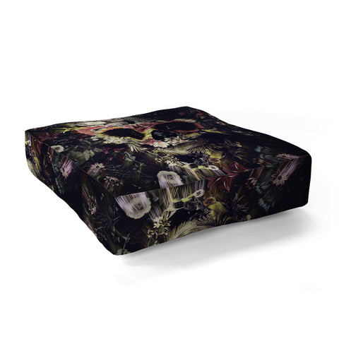 Ali Gulec Garden Skull Floor Pillow Square