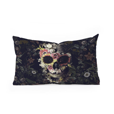Ali Gulec Garden Skull Oblong Throw Pillow