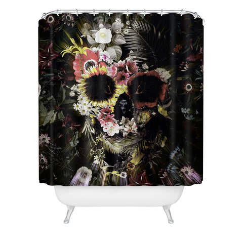 Ali Gulec Garden Skull Shower Curtain
