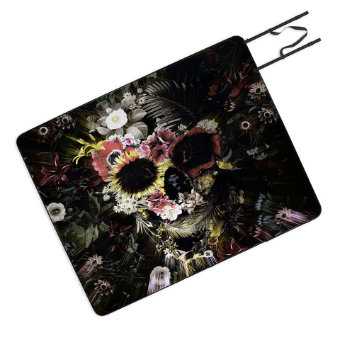 Ali Gulec Garden Skull Picnic Blanket
