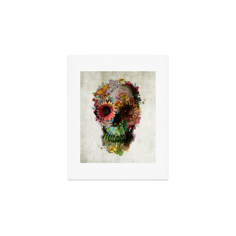 Ali Gulec Gardening Floral Skull Art Print