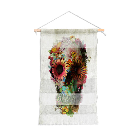 Ali Gulec Gardening Floral Skull Wall Hanging Portrait