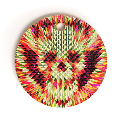 Ali Gulec Geo Skull Cutting Board Round