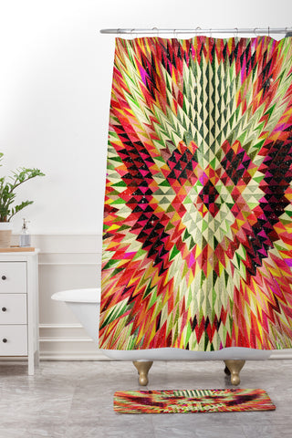 Ali Gulec Geo Skull Shower Curtain And Mat