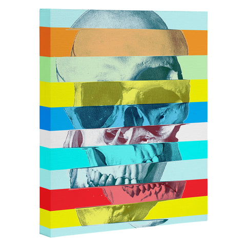 Ali Gulec Glitch Skull Art Canvas
