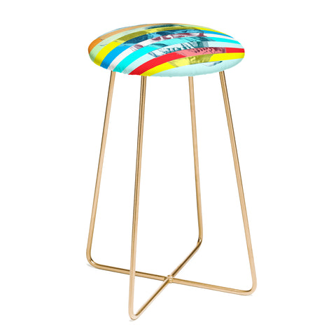 Ali Gulec Glitch Skull Counter Stool