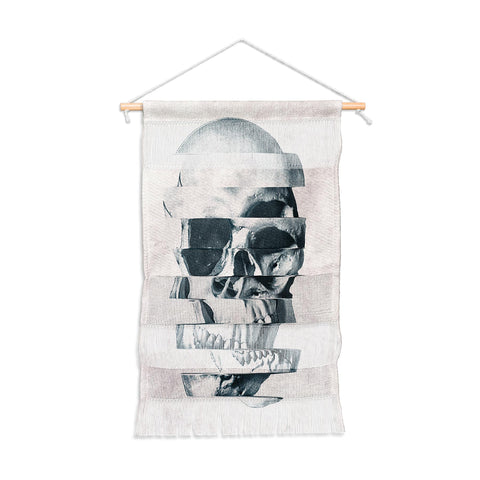 Ali Gulec Glitch Skull Mono Wall Hanging Portrait