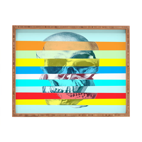 Ali Gulec Glitch Skull Rectangular Tray