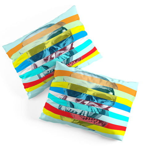 Ali Gulec Glitch Skull Pillow Shams