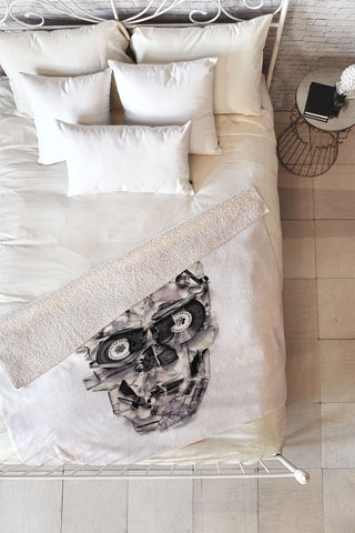 Ali Gulec Home Taping Is Dead Fleece Throw Blanket