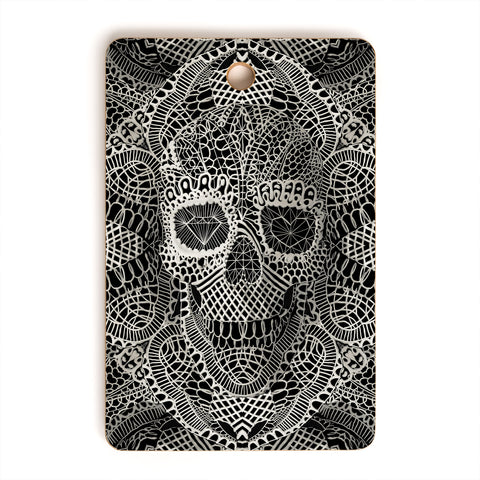 Ali Gulec Lace Skull Cutting Board Rectangle