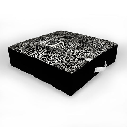 Ali Gulec Lace Skull Outdoor Floor Cushion