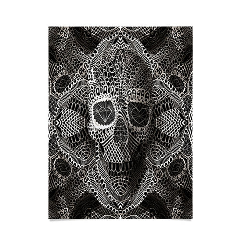 Ali Gulec Lace Skull Poster
