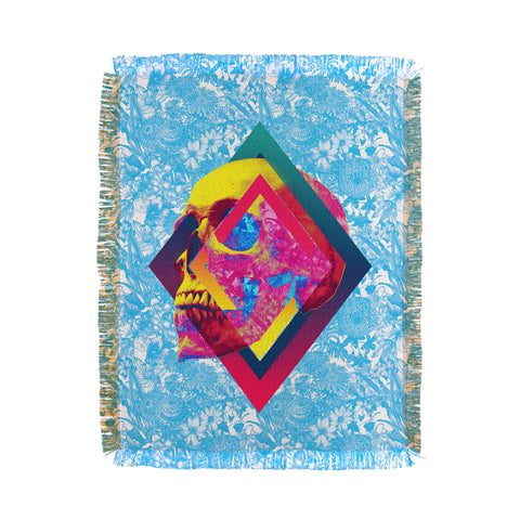 Ali Gulec Lifeful Skull Throw Blanket