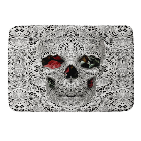 Ali Gulec Light Lace Skull Memory Foam Bath Mat