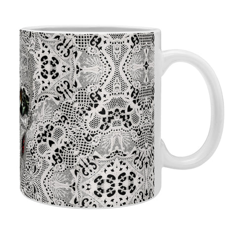 Ali Gulec Light Lace Skull Coffee Mug