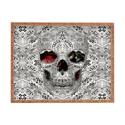 Ali Gulec Light Lace Skull Rectangular Tray