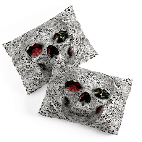 Ali Gulec Light Lace Skull Pillow Shams